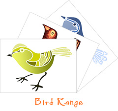 bird card range