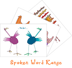 spoken word card range